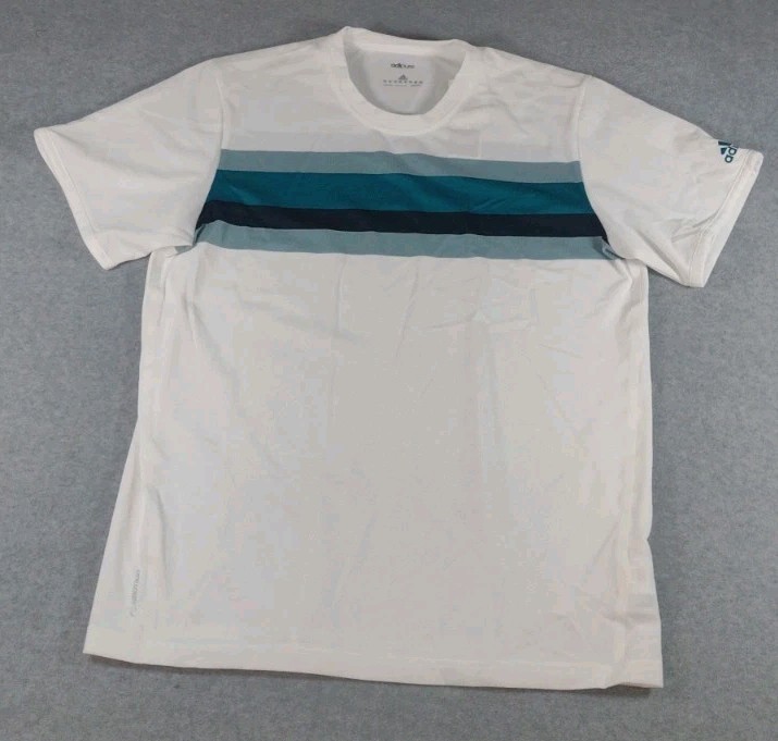 Adidas Performance AdiPure Athletic Tee Multi Color Craftemer Shirt Men's Sz XL gallery