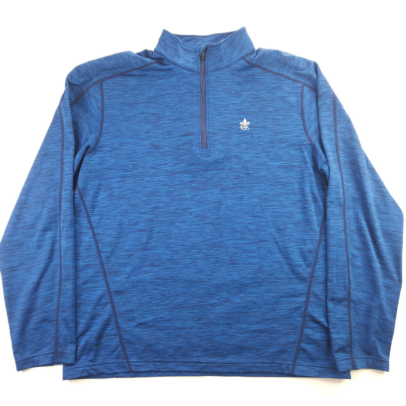 Levelwear 1/4 Zip Pullover French Creek Golf Course Blue Heather Men's Large gallery