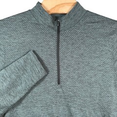 Lululemon Metal Vent Tech 1/2 Zip Pullover Mens L Green Heathered Long Sleeve