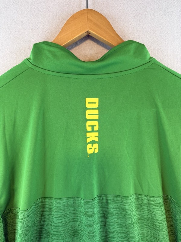 Oregon Ducks Colosseum Men’s Pullover Quarter Zip XL Green NCAA Football gallery