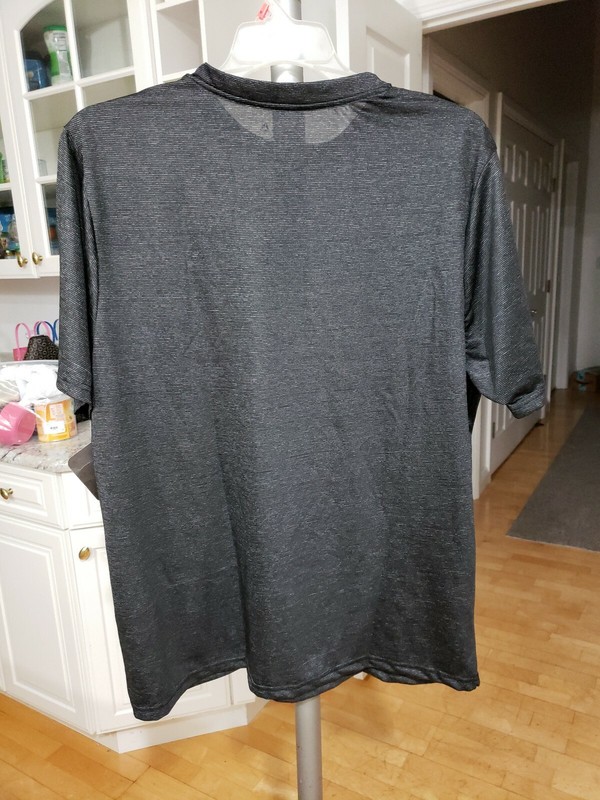 Reebok Play Dry Men's Black Short Sleeve Active Wear T- Shirt - 2XL New with Tag gallery