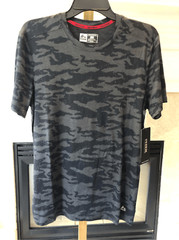 RBX Men’s X-Train Performance Gray Camouflage Short Sleeve T-Shirt Size S NWT