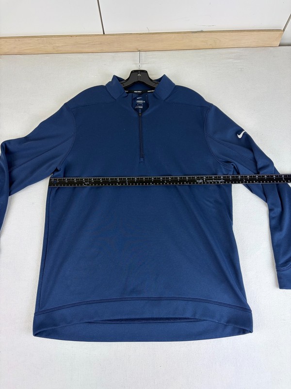 Men's Nike Golf 1/4 Zip Pullover Blue Size L Standard Fit gallery