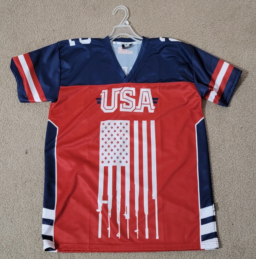 NEW Never Worn USA 2nd Amendment Jersey Size Men's Large America