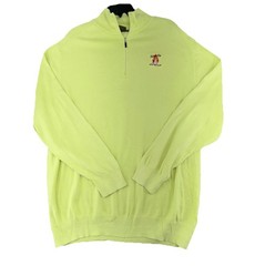 Nike Tiger Woods Collection Pullover Mens XL Neon Quarter Zip Golf Casual