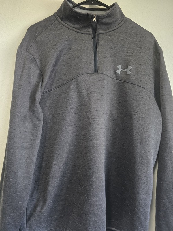 Under Armour Coldgear Long Sleeve Quarter Zip Running Pullover Mens Size XL EUC gallery