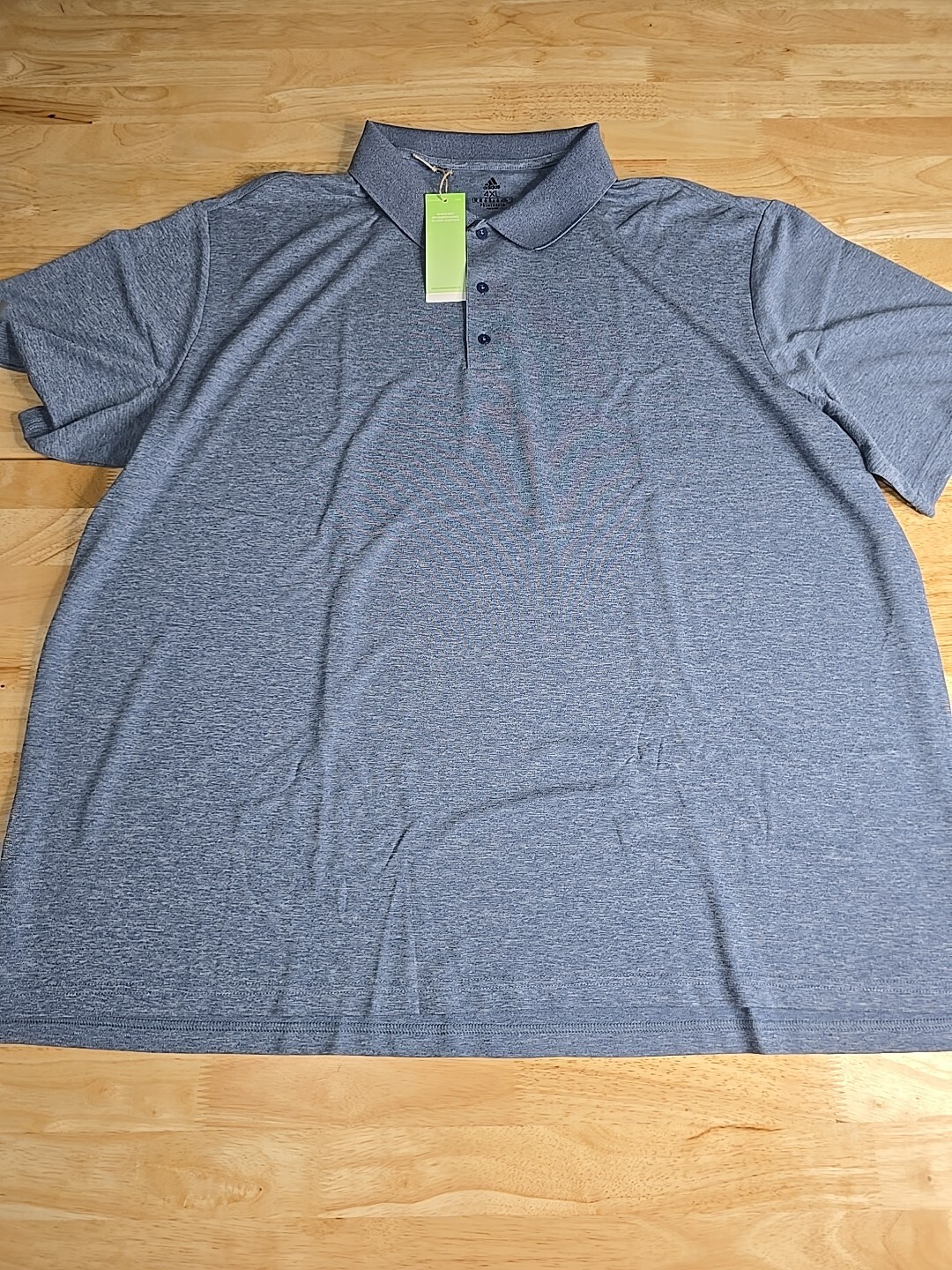 Adidas Men's Performance Primegreen Solid Polo Blue Heather Size XLT Polo gallery