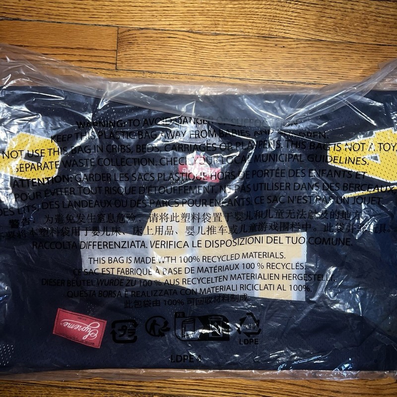 In-Hand Supreme Sequin Football Jersey Navy FW25 Size: Extra Large gallery