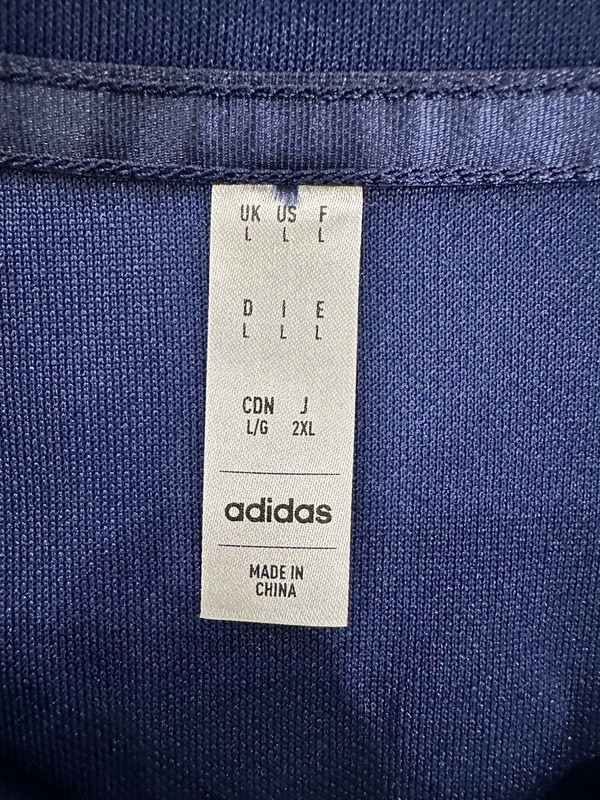 Adidas France Rugby Polo Replica Jersey 24/25 Men’s Large Blue New JG3533 gallery