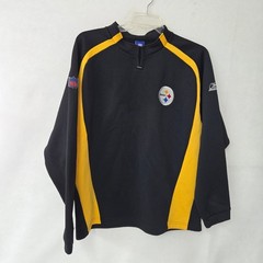 Pittsburgh Steelers NFL Reebok Pullover Shirt Black Yellow Men’s Large