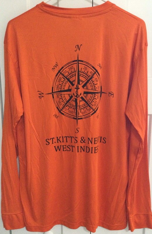 Sun N Sand Men’s Size Large Outdoor Sport Activewear Shirt Orange Long Sleeve gallery