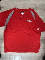 Boston Red Sox New Balance Team Pullover – Size XL – BP – Warm Up – Stitched