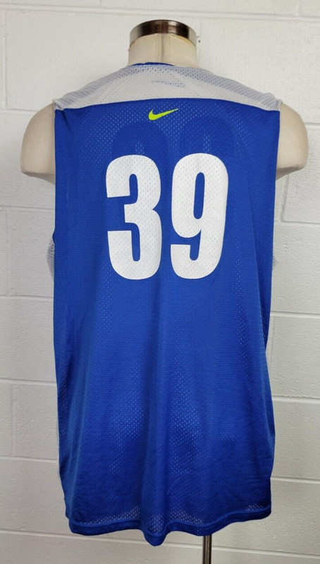 Nike Lebron James EYBL Reversible Basketball Jersey White Blue XXLT gallery