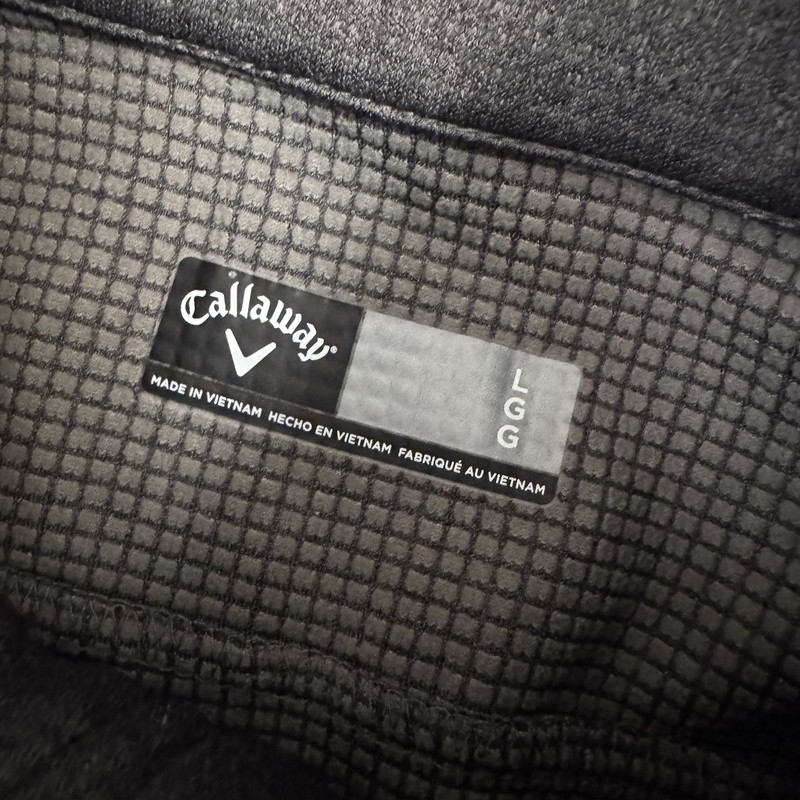 Callaway Sweater Mens Large Gray Pullover 1/4 Zip Long Sleeve Golf Ribbed gallery