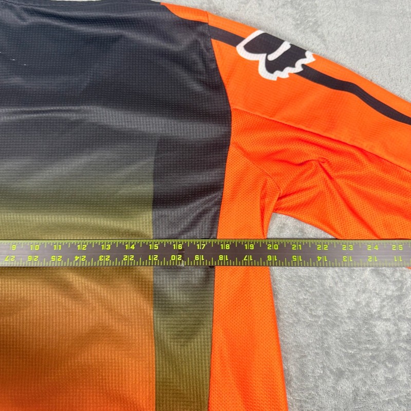 Fox Racing Mens Medium 180 Motocross Jersey Orange Black Gradient gallery