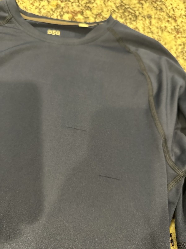 Mens DSG Navy Blue Base Layer Long Sleeved Shirt Athletic med gallery