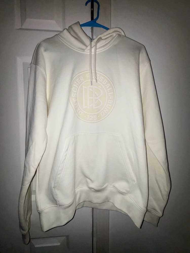 Adidas Originals DFB Deutscher Fussball-Bund Hoodie White Size M
