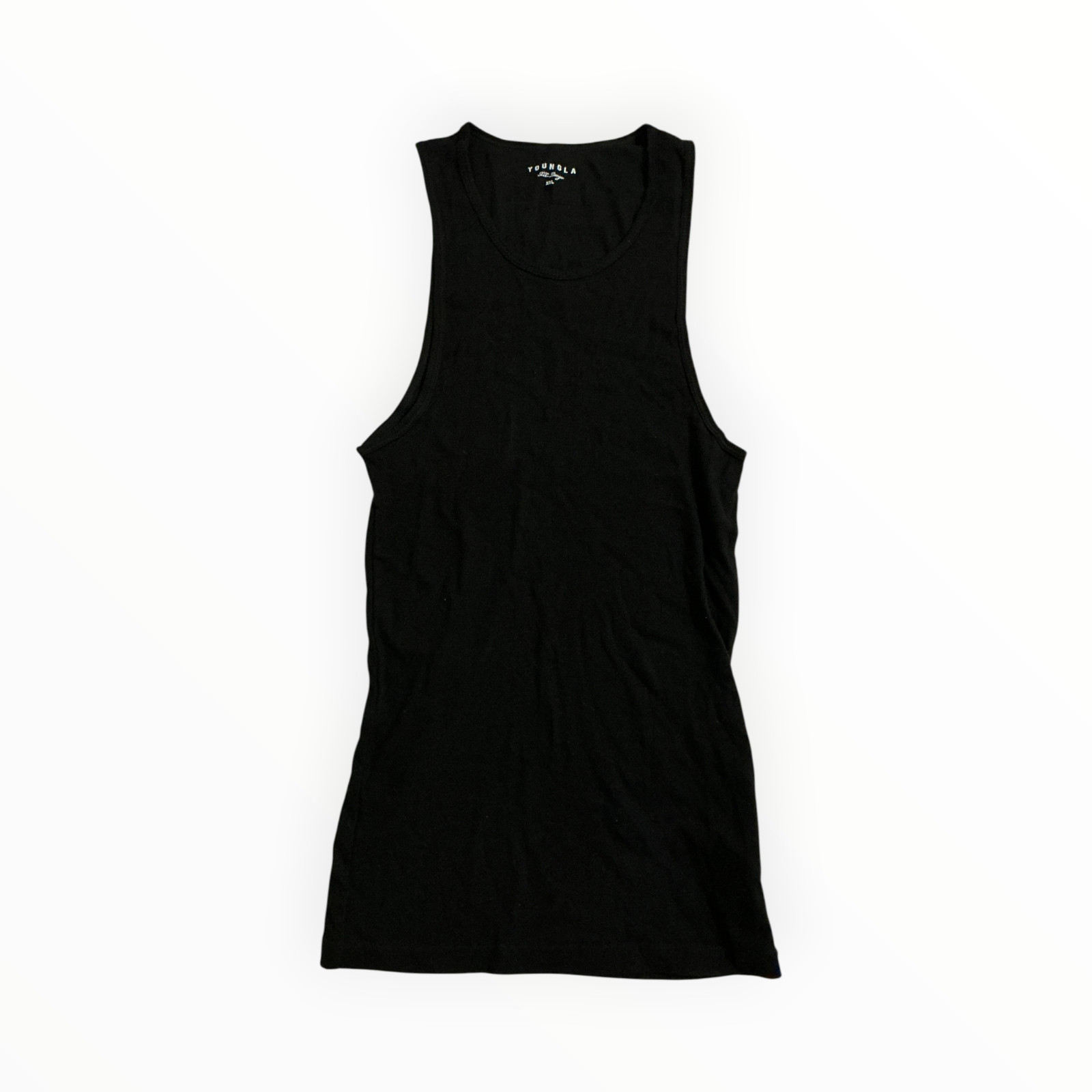 YoungLA Ribbed Knit Athletic Tank Tops Black 3 Pack Men's XXL NWT gallery
