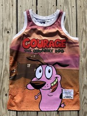 headgear classics basketball jersey Courage The Cowardly Dog Size Medium