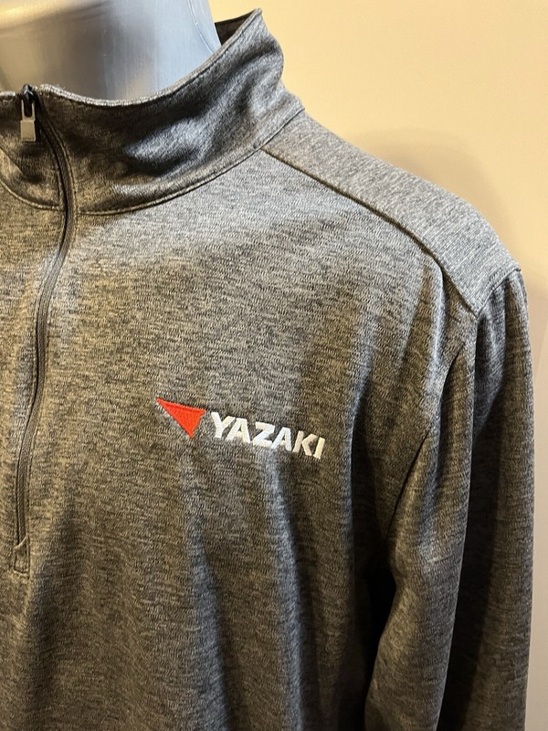 YAZAKI - Ogio Men’s LS 1/4 Zip Pullover XL Gray Black Heather Polyester gallery