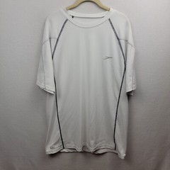 Men’s Sz L Speedo UV Block the Burn Shirt White