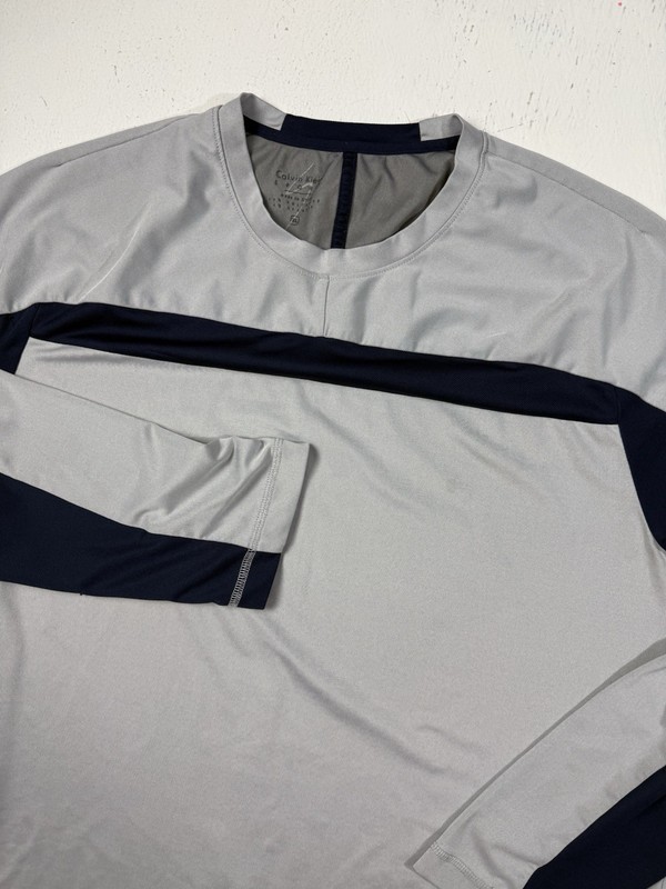 Calvin Klein Sport Men Size XL Long Sleeve Polyester Spandex Shirt Pull Over Top gallery