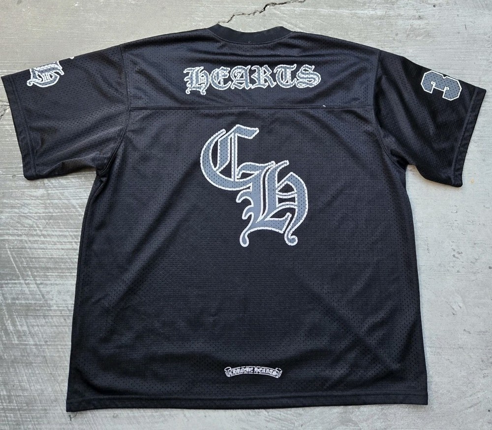 Chrome Hearts Mesh Warm Up Jersey in Black