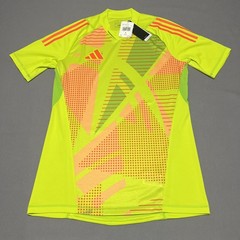 Adidas Shirt Mens L Yellow T24 P GK JSY Jersey Soccer Breathable 100% Polyester