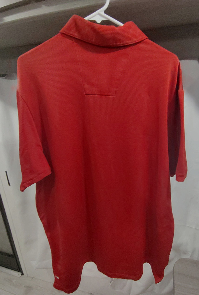 Adidas Golf ClimaCool XL Men's XL Red Polo Shirt Short Sleeve Embroidered Logo gallery