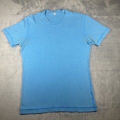 Lululemon Short Sleeve T Shirt Mens Medium Blue Athletic Gym Workout Outdoor