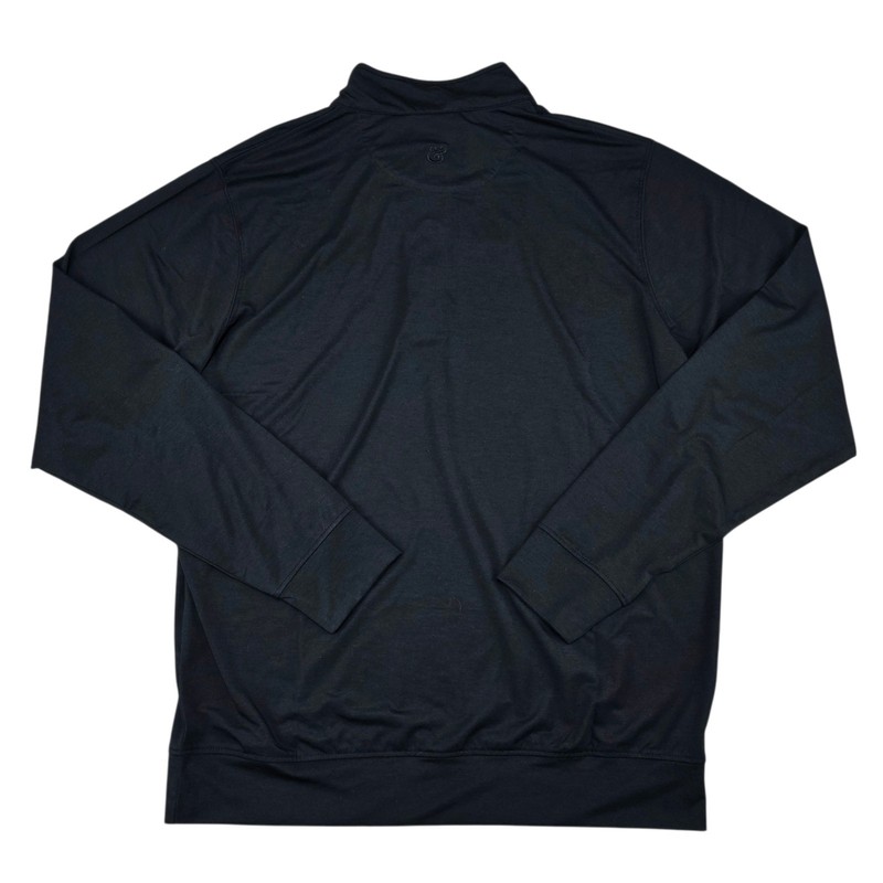 New Collars & Co Mens DriRelease Performance Black 1/4 Zip Pullover NWT gallery