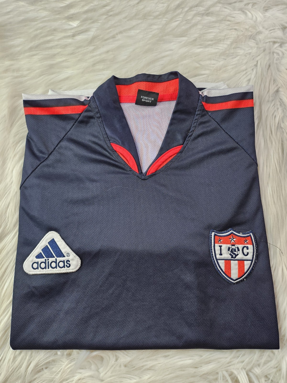 Vintage Forever Sport Adidas Patch Soccer Jersey #7 Men 1990s gallery