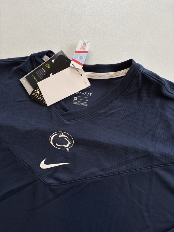 Nike Dri-Fit UPF 40+ Pullover NCAA Penn State Nittany Lions Men's 2XL NWT gallery