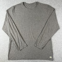 Vuori Strato Tech Tee Shirt Long Sleeve Performance Stretch 2XL Mens Grey Gym