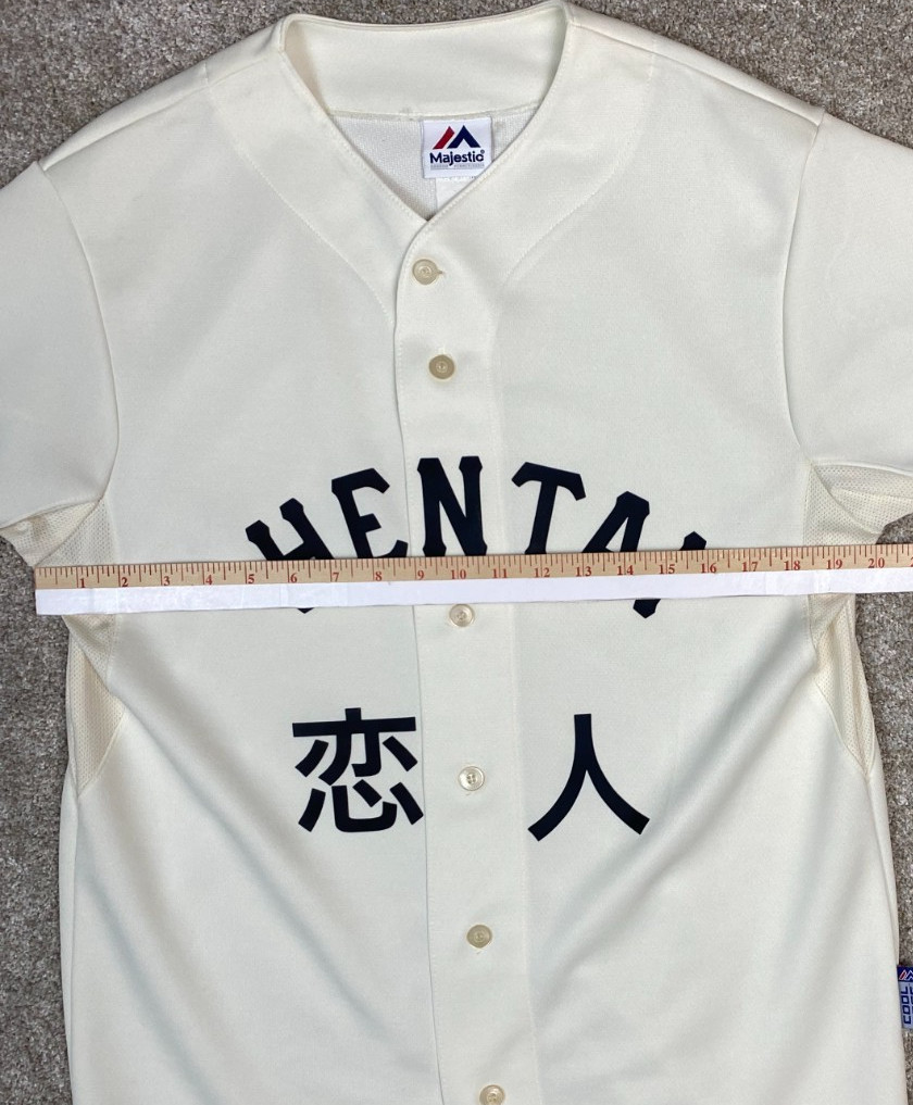 Hentai "Weirdo" Majestic Cool Base Short Sleeve Baseball Jersey Size M gallery