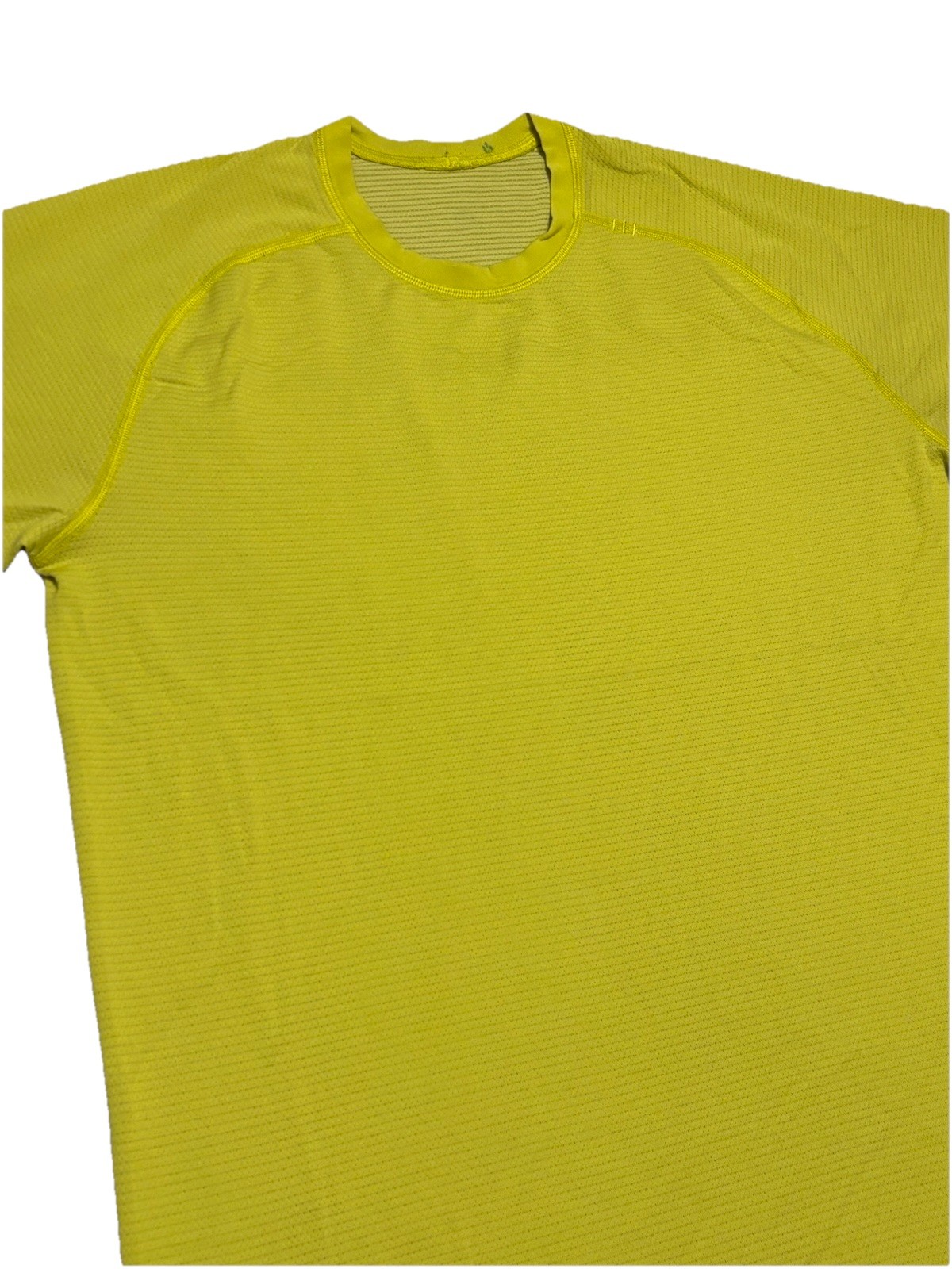 Lululemon Metal Vent Tech Short Sleeve Yellow T-Shirt 2.0 Mens Size Large Shirt gallery