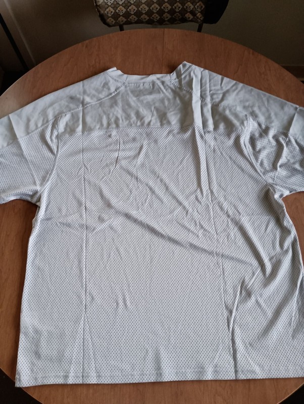 Nike Dri-Fit Men's Silver Gray Football Jersey Size XXL gallery
