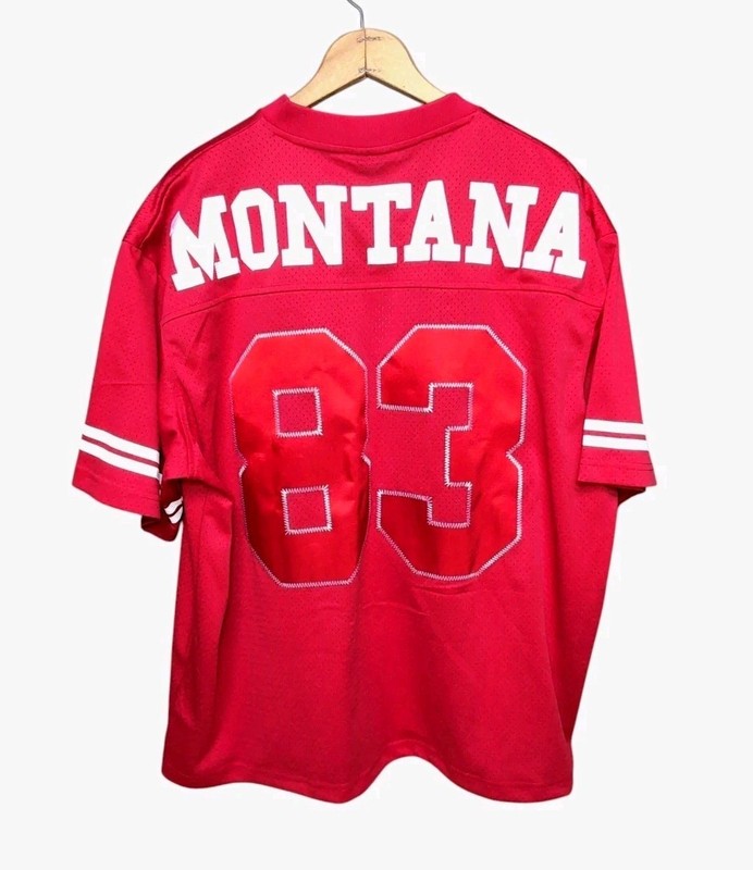 NWT Shoe Palace X Scarface Tony Montana Jersey Men's Size LARGE Red White 83 gallery