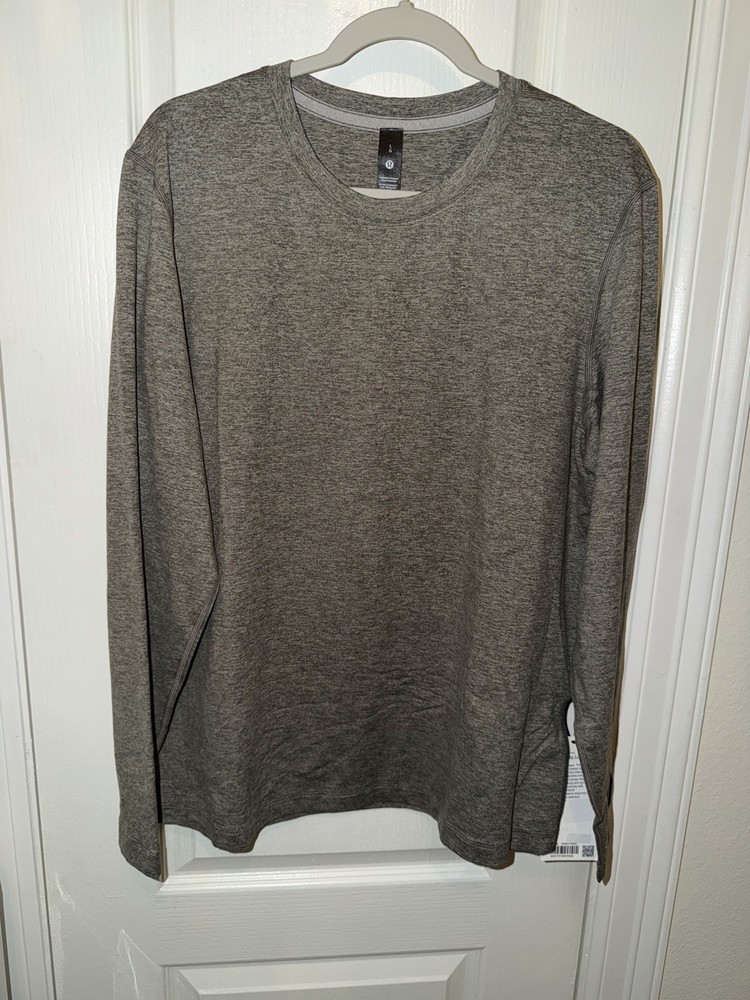 [Large] New Lululemon Men's Soft Jersey Long-Sleeve Shirt, Classic Fit HHRV/TNDH