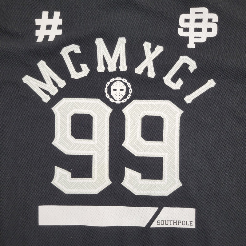 Southpole Hockey Jersey Mens XL Black MCMXCI #99 Graphic Long Sleeve Shirt gallery