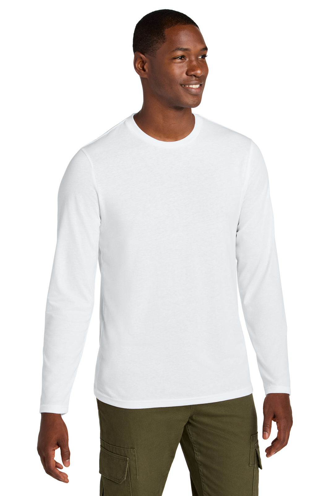 District Perfect Weight CVC Long Sleeve Tee DT185 gallery