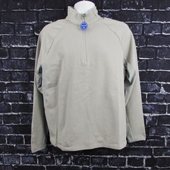 RLX Golf Ralph Lauren Soft Grey Q Zip Quarter Zip Pullover Size Medium NWT.