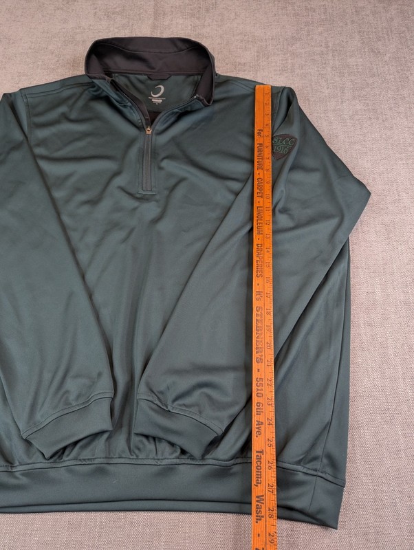 Zero Restrictions Sweater Mens XL Teal Tour Series Performance Golf Quarter Zip gallery