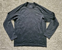 Patagonia Black Midweight Capilene Baselayer Long Sleeve Shirt Men’s Size Medium
