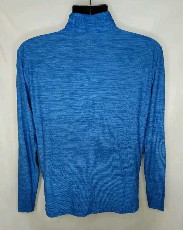 Nike Dri Fit Long Sleeve 1/4 Zip Mens Medium Blue Training gallery