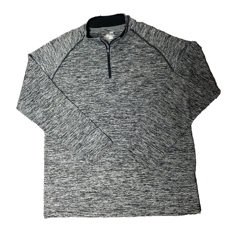 Under Armour Heat Gear Men's 1/4 Zip Lighweight Long Sleeve Shirt Size LG/G/G gallery