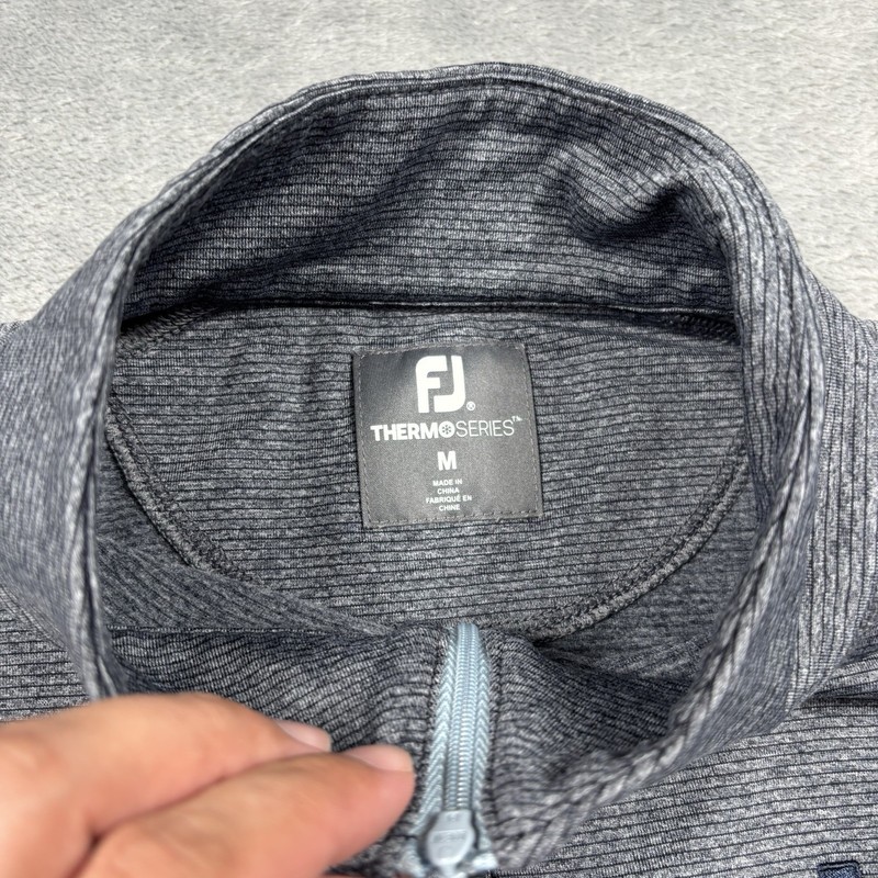 FootJoy ThermoSeries 1/4 Zip Pullover Men Medium Blue Golf Performance Mid Layer gallery