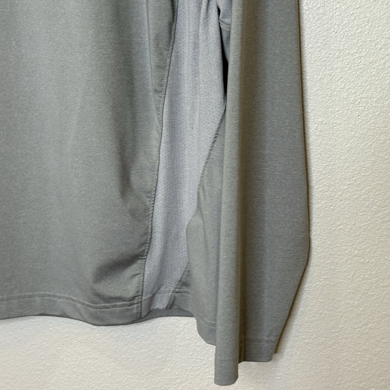 Under Armour HeatGear Loose Long Sleeve T-Shirt Mens Size Large Gray Neon Green gallery