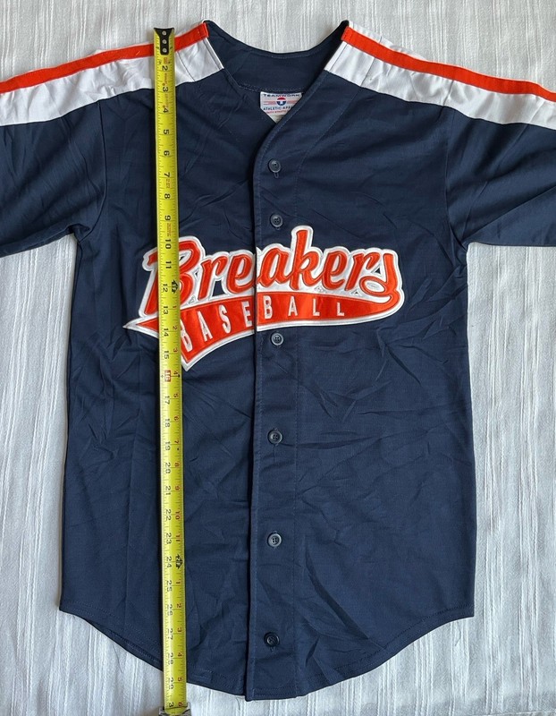 Vintage Teamwork Athletic Apparel Breakers Baseball Jersey Youth Medium (18x29) gallery