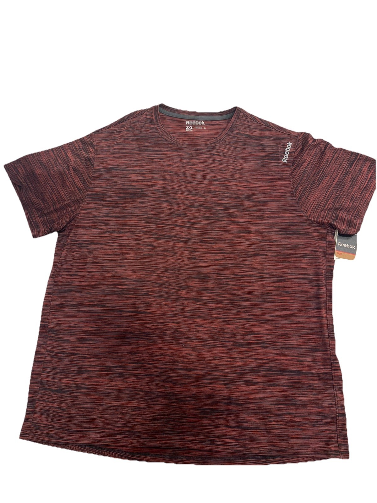 New with tag Reebok Men's Dark Red Black T-Shirt Size 2XL gallery